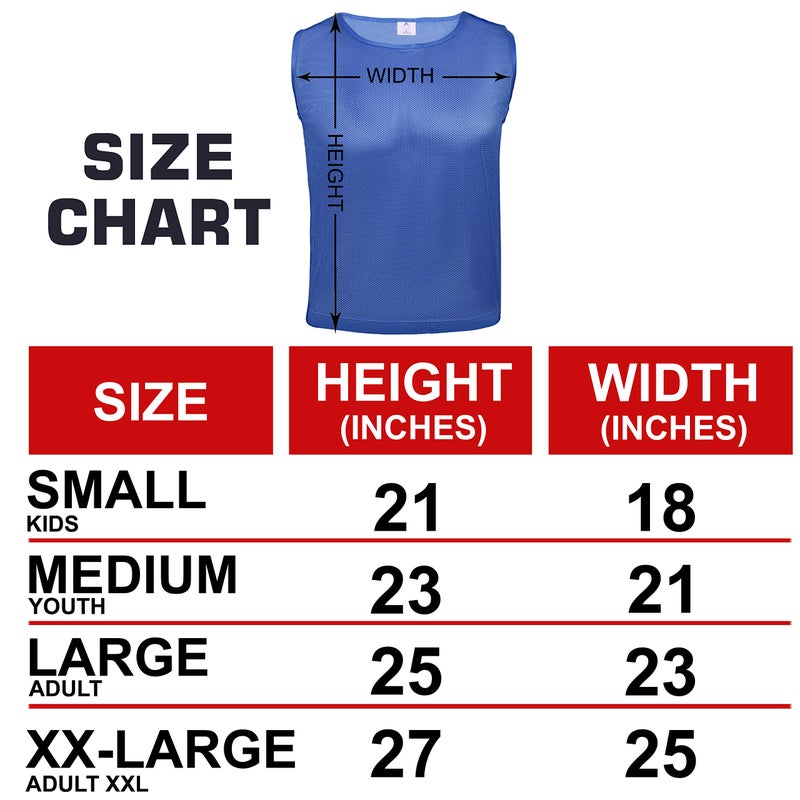 Athllete Boys Scrimmage Vest - Numbered Soccer Pinnies Youth 12 Pack, Medium - Image 4